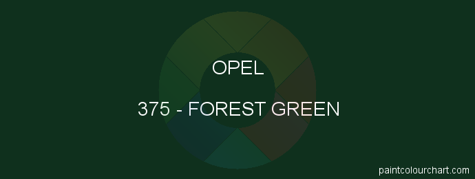 Opel paint 375 Forest Green