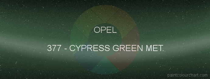 Opel paint 377 Cypress Green Met.