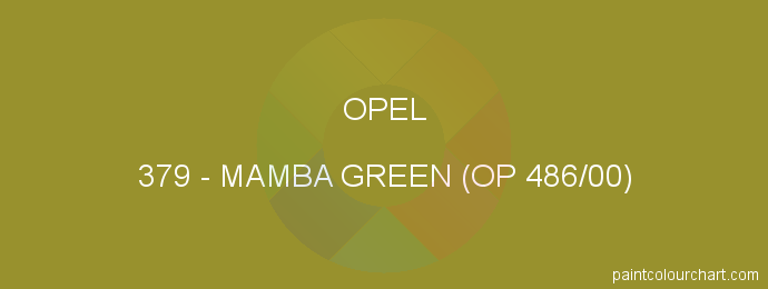 Opel paint 379 Mamba Green (op 486/00)