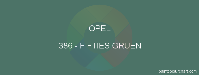 Opel paint 386 Fifties Gruen