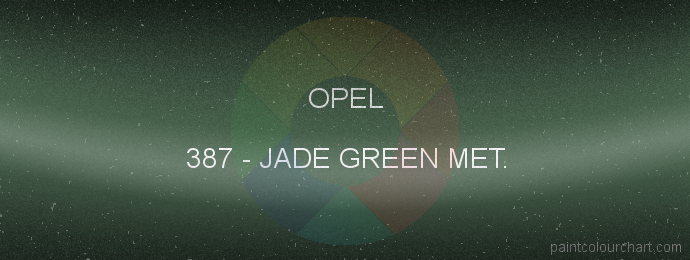 Opel paint 387 Jade Green Met.