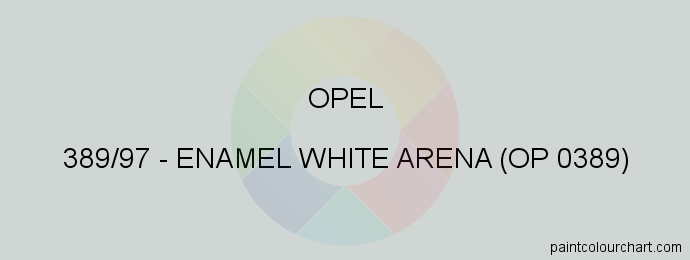 Opel paint 389/97 Enamel White Arena (op 0389)