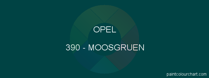Opel paint 390 Moosgruen