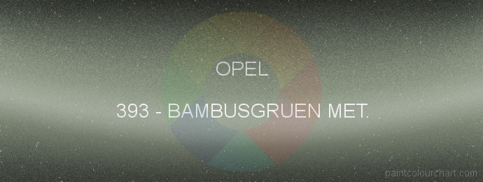 Opel paint 393 Bambusgruen Met.