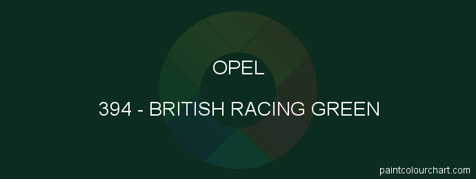 Opel paint 394 British Racing Green