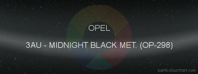Opel paint 3AU Midnight Black Met. (op-298)