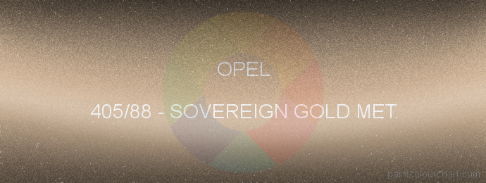 Opel paint 405/88 Sovereign Gold Met.