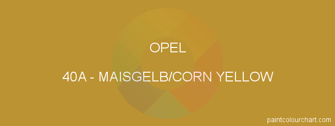 Opel paint 40A Maisgelb/corn Yellow
