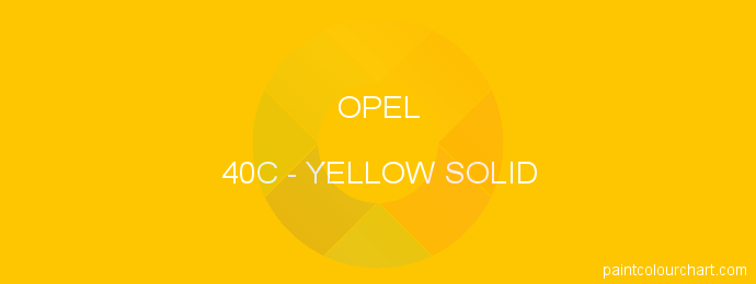 Opel paint 40C Yellow Solid