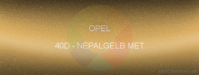 Opel paint 40D Nepalgelb Met.