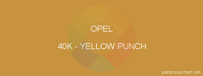 Opel paint 40K Yellow Punch