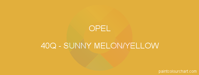 Opel paint 40Q Sunny Melon/yellow