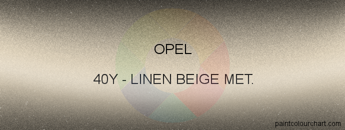 Opel paint 40Y Linen Beige Met.