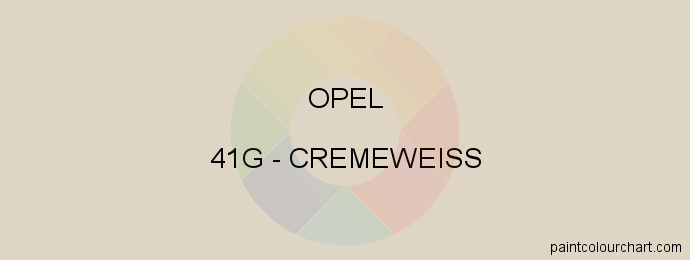 Opel paint 41G Cremeweiss