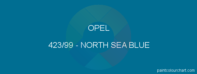 Opel paint 423/99 North Sea Blue