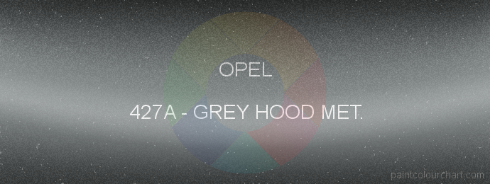 Opel paint 427A Grey Hood Met.