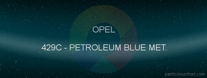 Opel paint 429C Petroleum Blue Met.