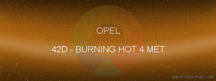 Opel paint 42D Burning Hot 4 Met.