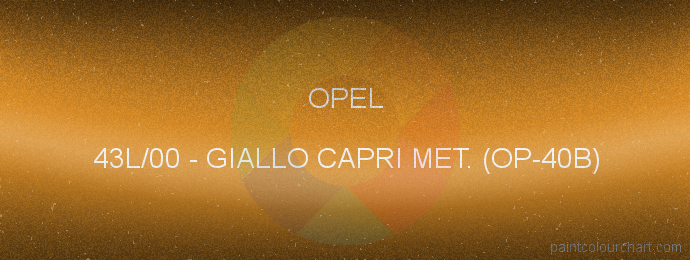 Opel paint 43L/00 Giallo Capri Met. (op-40b)