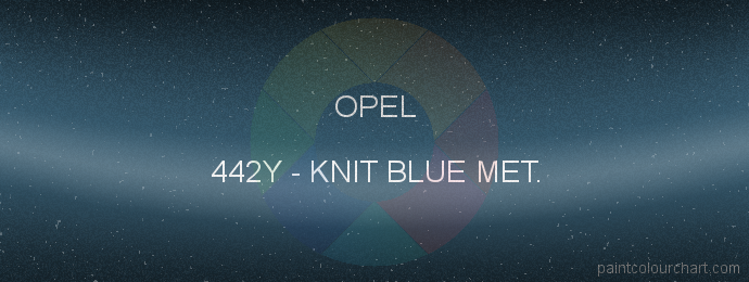 Opel paint 442Y Knit Blue Met.