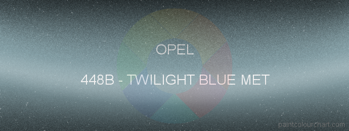 Opel paint 448B Twilight Blue Met