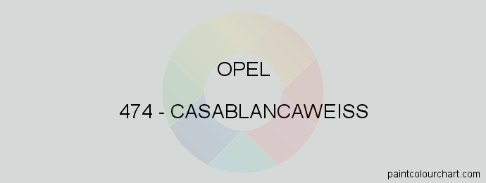 Opel paint 474 Casablancaweiss