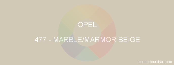Opel paint 477 Marble/marmor Beige