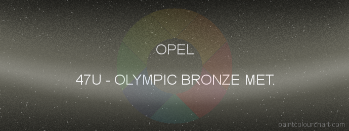 Opel paint 47U Olympic Bronze Met.