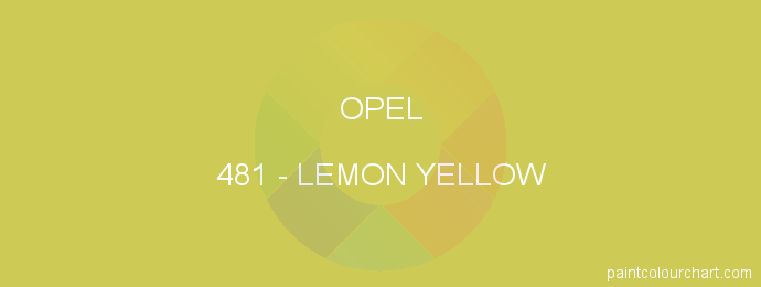 Opel paint 481 Lemon Yellow
