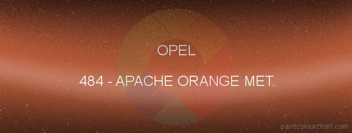 Opel paint 484 Apache Orange Met.