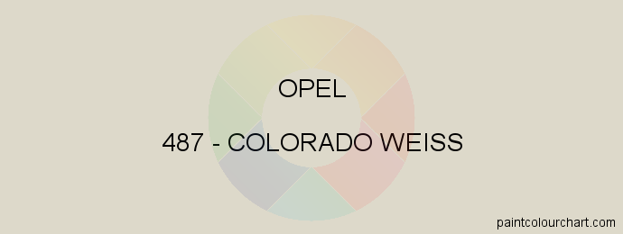 Opel paint 487 Colorado Weiss