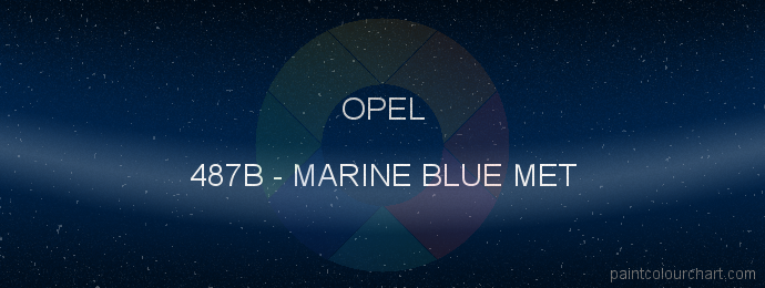 Opel paint 487B Marine Blue Met