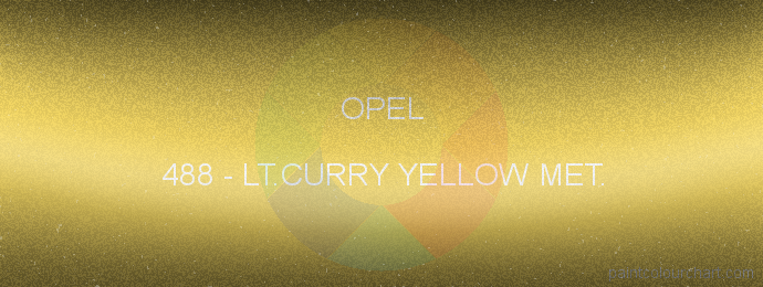 Opel paint 488 Lt.curry Yellow Met.