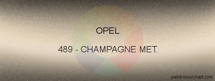 Opel paint 489 Champagne Met.