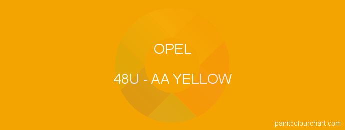 Opel paint 48U Aa Yellow