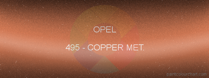 Opel paint 495 Copper Met.