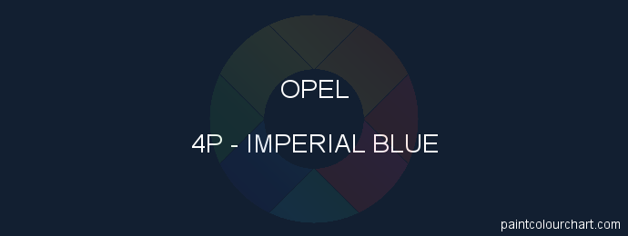 Opel paint 4P Imperial Blue