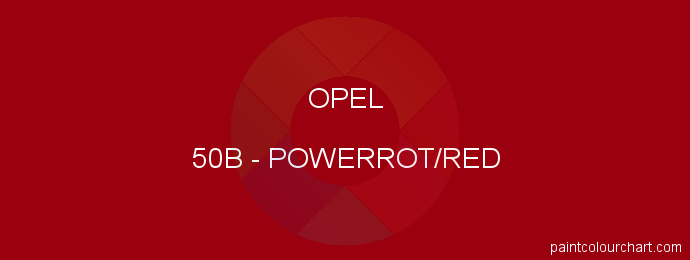 Opel paint 50B Powerrot/red