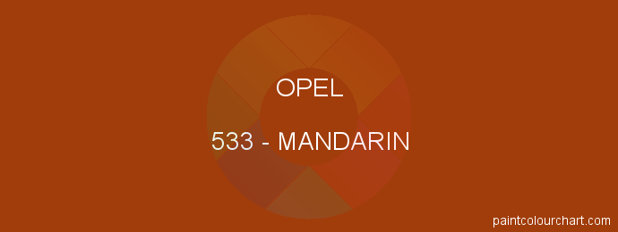 Opel paint 533 Mandarin