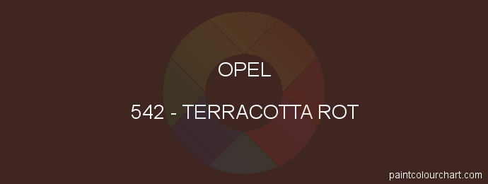 Opel paint 542 Terracotta Rot