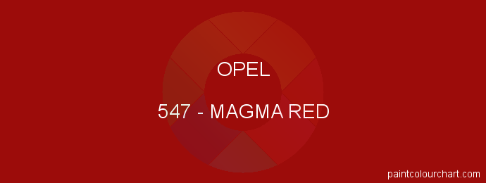 Opel paint 547 Magma Red