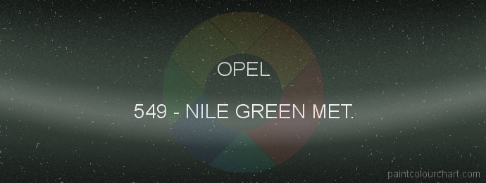 Opel paint 549 Nile Green Met.