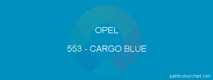 Opel paint 553 Cargo Blue