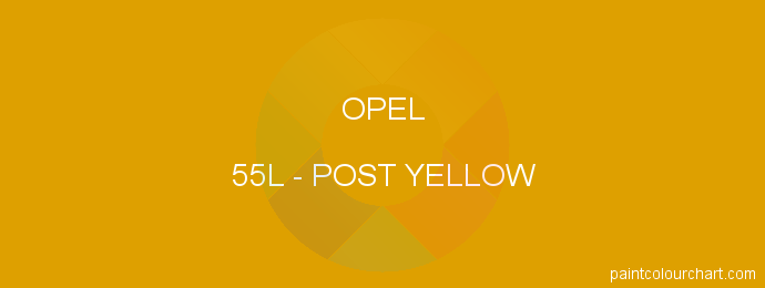 Opel paint 55L Post Yellow