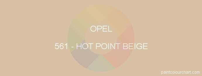 Opel paint 561 Hot Point Beige