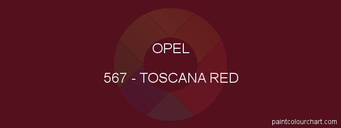 Opel paint 567 Toscana Red