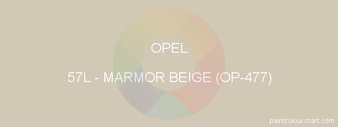 Opel paint 57L Marmor Beige (op-477)