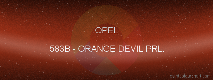 Opel paint 583B Orange Devil Prl.