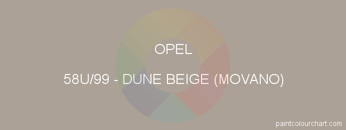 Opel paint 58U/99 Dune Beige (movano)