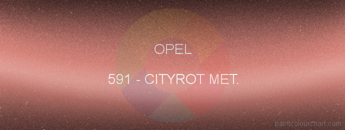 Opel paint 591 Cityrot Met.
